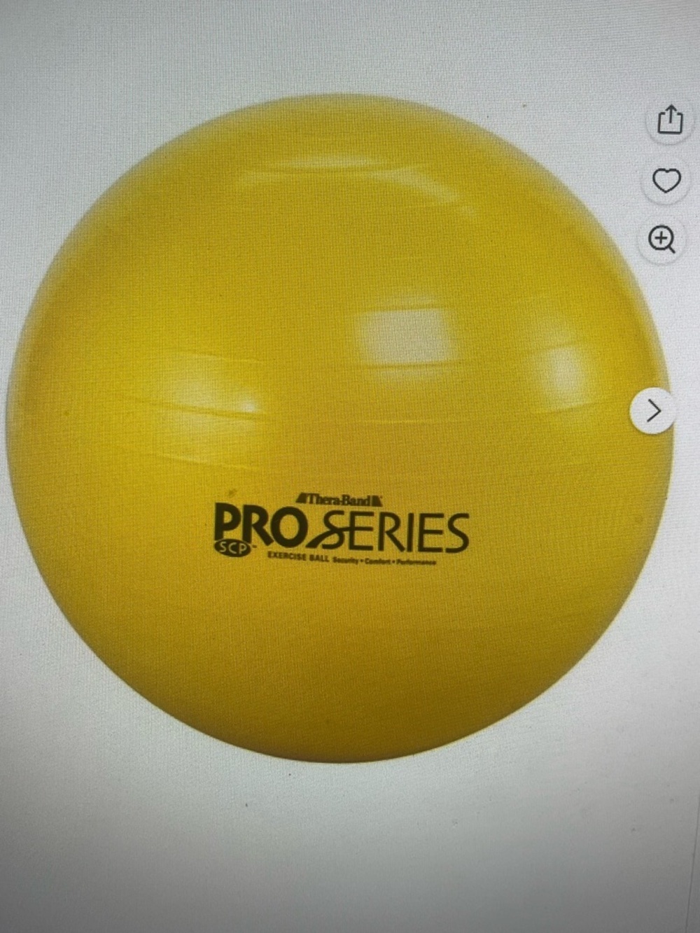 TheraBand PRO Series Exercise Ball - Yellow 45 cm